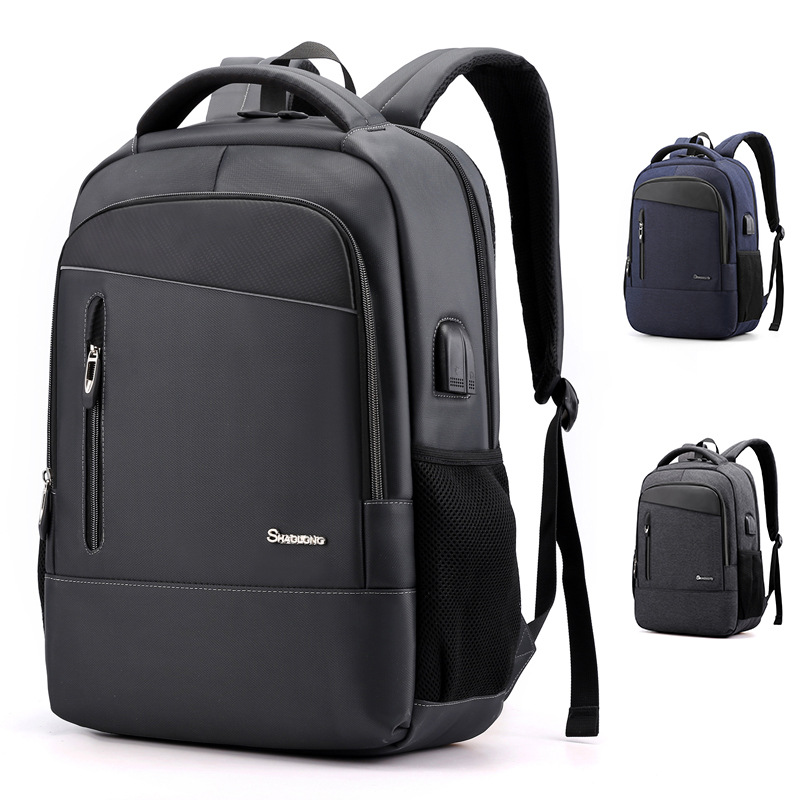 Shaolong EF51 Oxford Large Capacity Laptop Backpack - Black