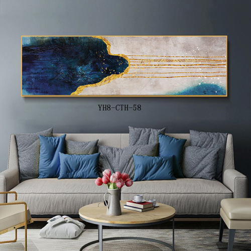 Modern Minimalist Bedroom Bedside Decorative Painting Sofa Background Wall Large Size Banner Painting Abstract Living Room mural 