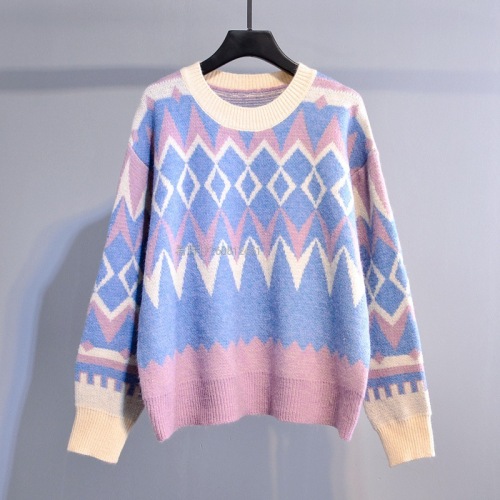 boutique two wool core-spun yarn stock miscellaneous women‘s winter sweater korean foreign trade tail goods knitted stall wholesale