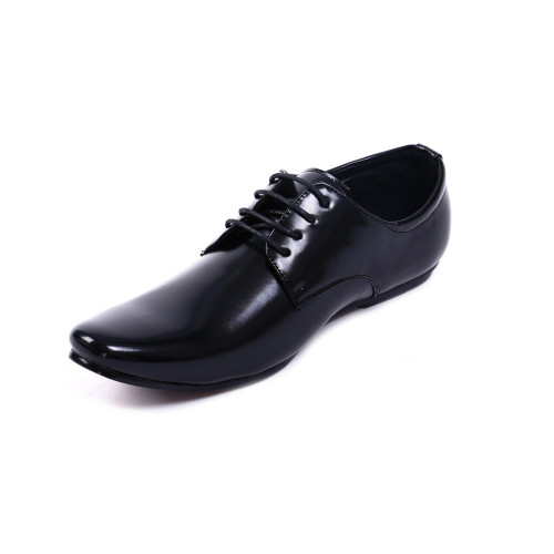british business casual pointed toe lace-up leather shoes men‘s shoes black formal leather shoes