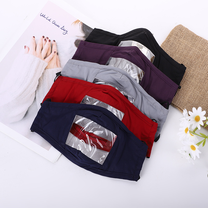 Deaf-Mute Dedicated Transparent Dust Protective Mask Independent Packaging Customizable