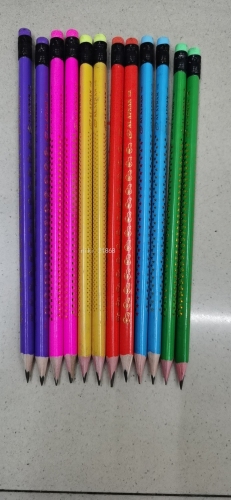polka dot pencil， 12 pieces per box factory direct sales， customizable logo， mixed color children‘s pencil drawing essential