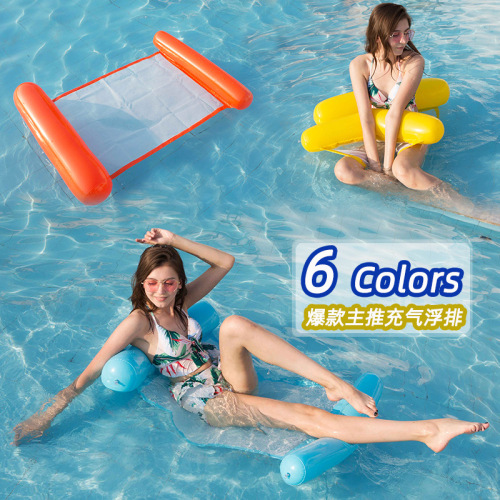 Factory Wholesale Inflatable Recliner Water Foldable Backrest Floating Bed New inflatable Float Water Floating Hammock