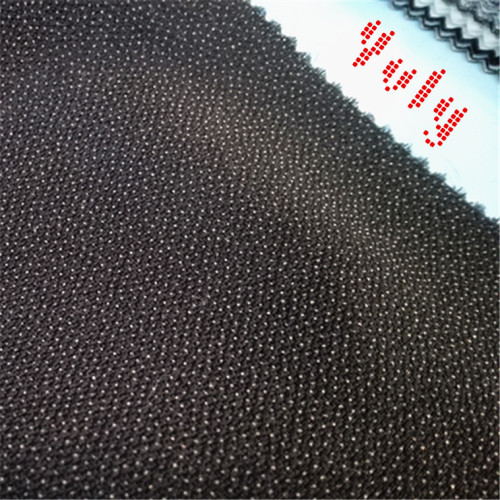 direct selling thick knitted adhesive lining four-sided elastic 50d business clothing large body predecessor ironing lining fit knitted lining cloth