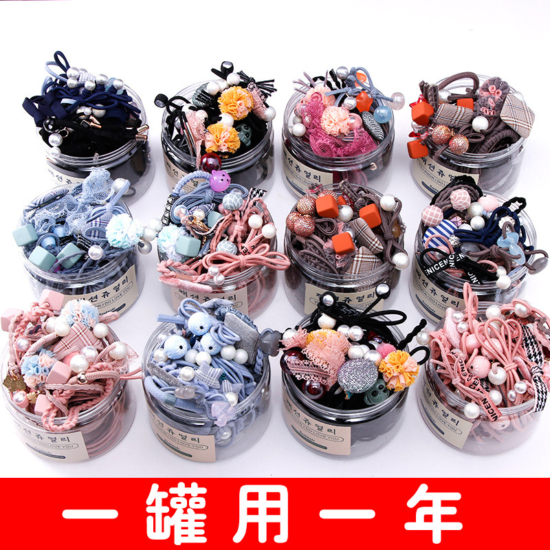 Rubber Band Hair Rope Headwear Korean Simple Headband Women'...