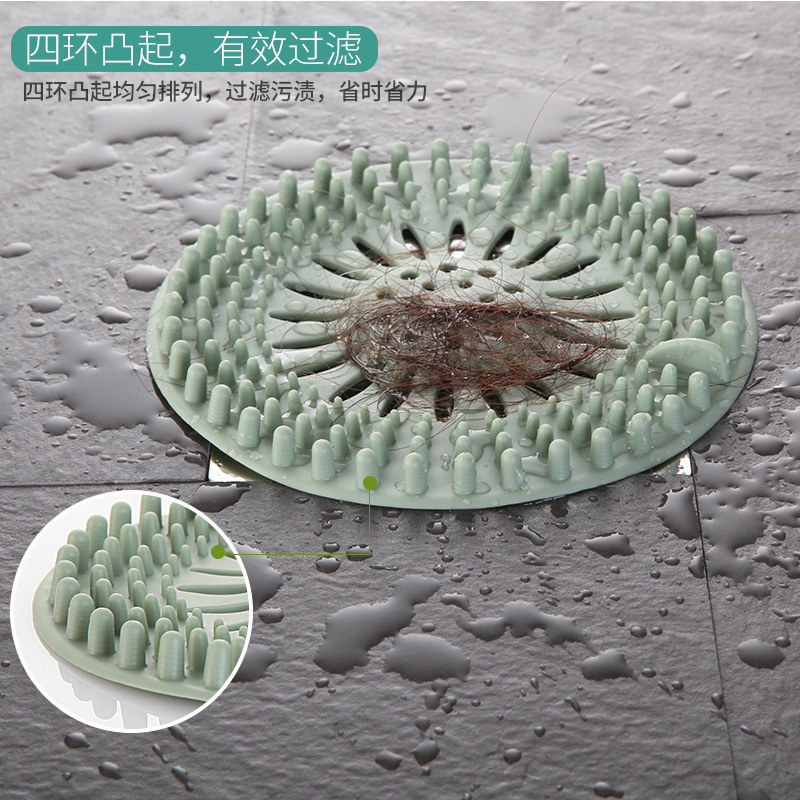 Sink Sewer Filter Screen Bathroom Floor Drain Cover Bathroom Sink Anti-Blocking Hair Filter