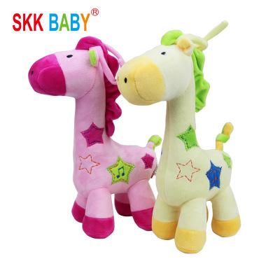 Skkbaby Giraffe Plush Doll Built-in Music Box 0-3 Year Old Baby Baby Toy Manufacturer