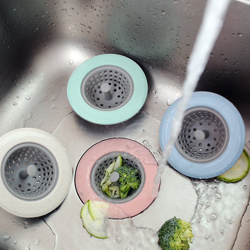 Sink Filter Screen Hair Sink Drain Cover Anti-Blocking Kitchen Sink Sewer Anti-Blocking Filter