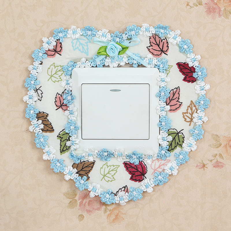 Switch Protective Cover Switch Sticker Fabric Wall Sticker Living Room European Light Socket Decorat
