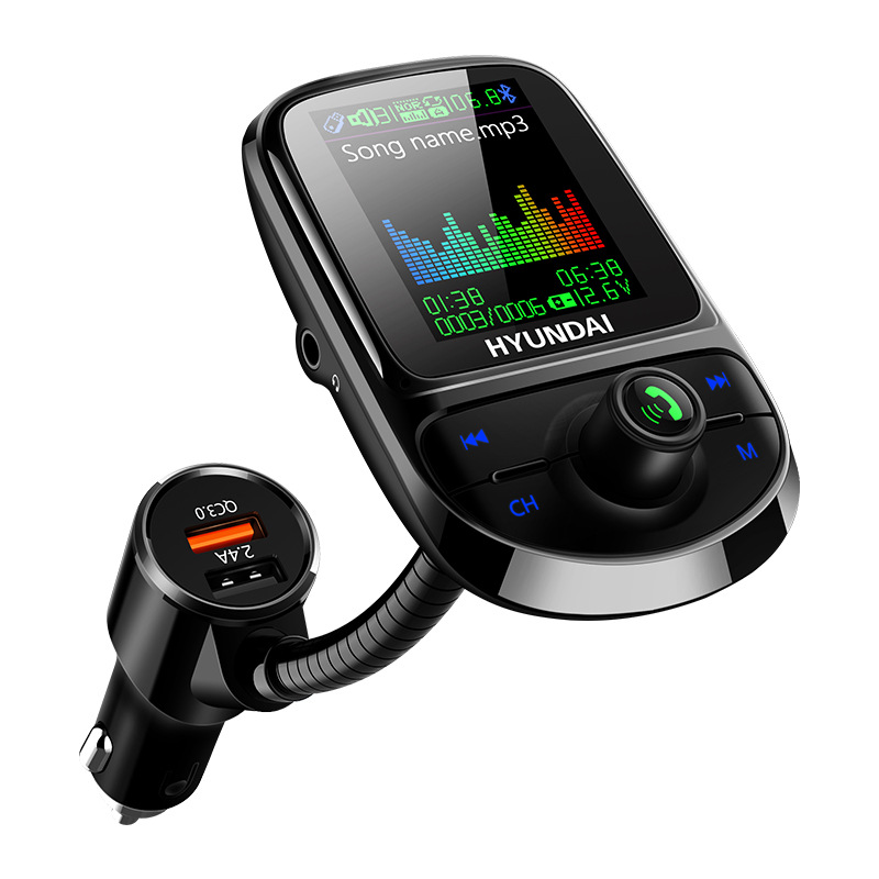 New C85 Car MP3 Bluetooth Player Multi-Function Qc3.0 Car Charger Large Color Screen Car FM Transmit