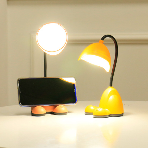 [new bracket table lamp]] rechargeable eye protection led light mobile phone holder student learning small desk lamp learning light