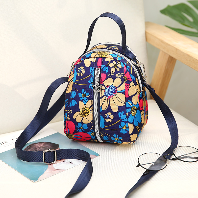Women's Bag Small Bag Summer Portable Mini Coin Purse Mobile Phone Bag Canvas Shoulder Messenge