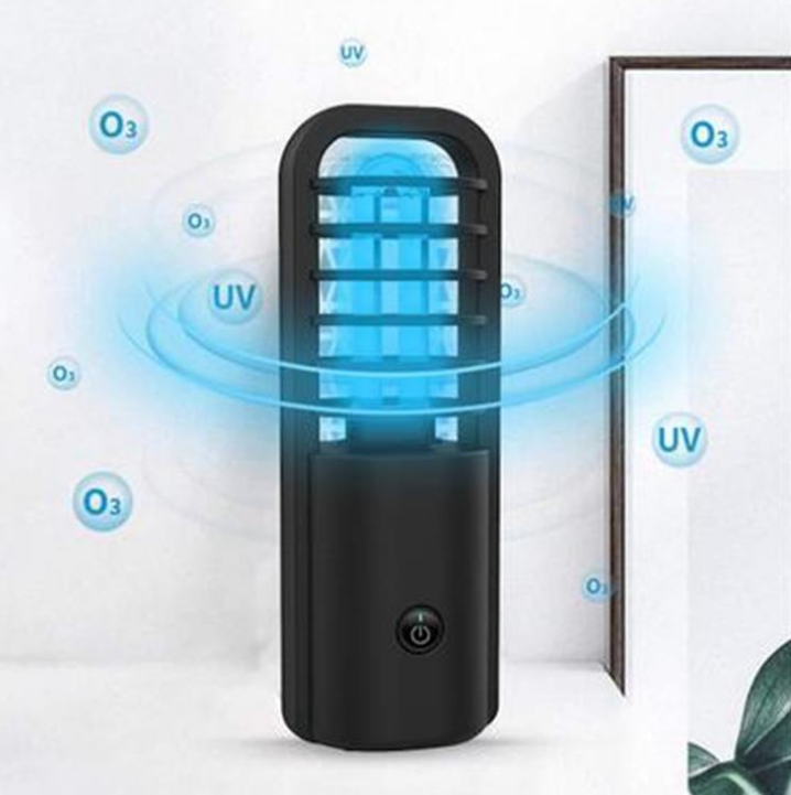 Portable USB Rechargeable UV Car Sterilization Lamp Disinfection Lamp UVC Sterilamp Car Air Purifier