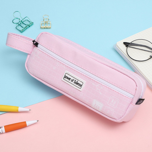 Meng Xiaoqi Creative Portable Large Capacity Pencil Case Fashion Pencil Case Simple Storage Primary and Secondary School Students Stationery Case Pencil Box
