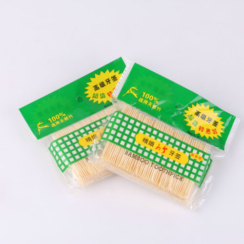 2 Yuan Store Spot Wholesale Daily Necessities Supermarket Stall Catering Disposable Bamboo Toothpick Disposable Cleaning Teeth