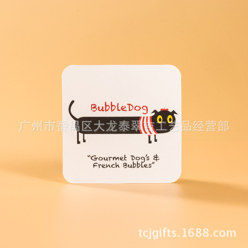 Travel Souvenir Disposable Absorbent Paper Coasters Advertising Gift Beer Coaster Creative Cork Cup