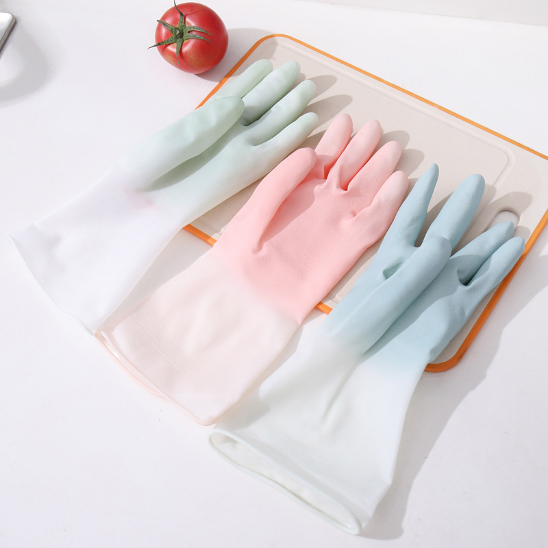 Factory Direct Sales Plastic Steel Gloves Waterproof Rubber Rubber Latex Kitchen Washing Bowl Cleani