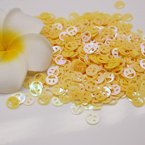 5mm Smiley Face Baby Sequins Filled Sequins Small Size Beads PVC Sequins Sequins