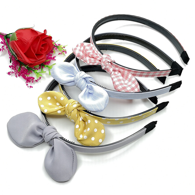 Children's Rabbit Ears Hair Hoop Fabric Bow Headband Princes...