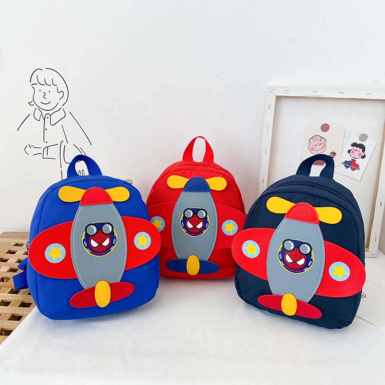 New Cute Cartoon Kindergarten Baby's Backpack Fashion Primary School Schoolbag Foreign Trade Wh