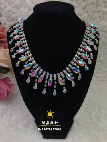 Accessories Diamond Accessories Flower Ethnic Clothing Decoration Barbie Doll Toy Headwear and Other Rhinestone Welding Claw Chain
