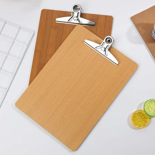 In Stock Wholesale 32K Wooden Board Clip Butterfly Clip Hanging Writing Pad Board Clip Business Office Strong Folder