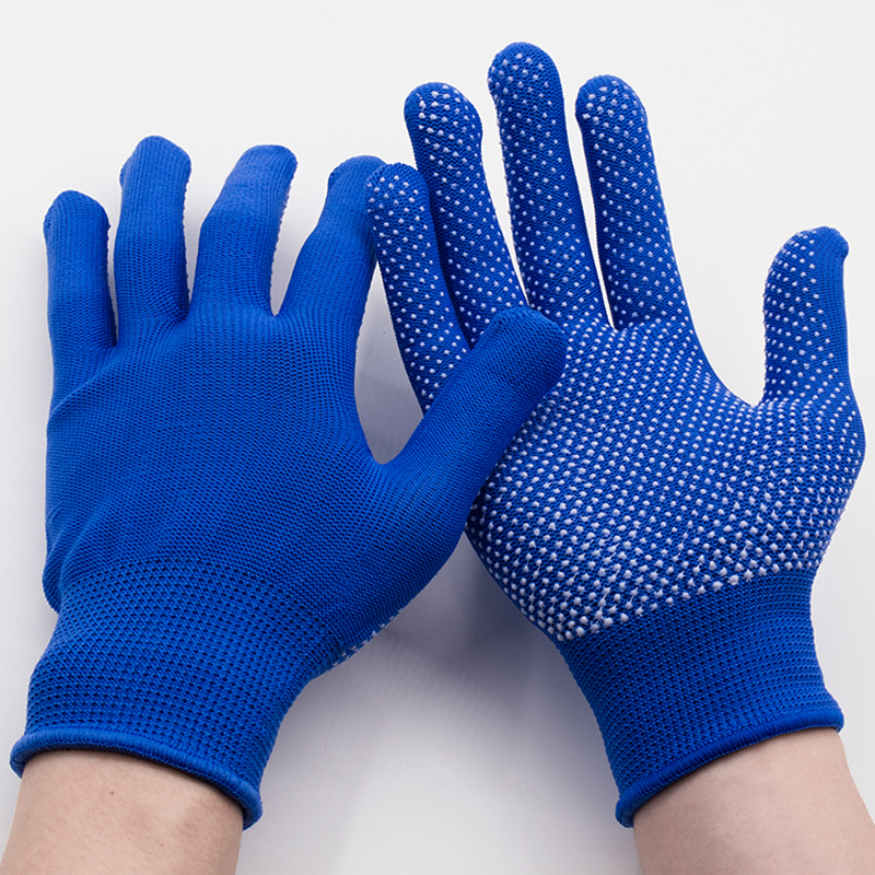 point plastic gloves nylon point glue anti-slip glue point wear