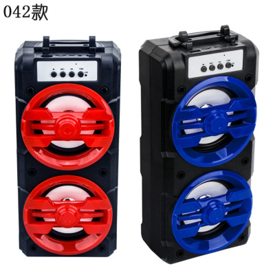 042 Wireless Bluetooth Square Dance Speaker Outdoor TF Card U Disk Play Audio Portable with Radio Function
