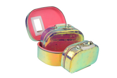Manufacturer Wholesale Creative Korean Version Cylinder Three-Piece Makeup Storage Bag Portable Toiletry Bag Travel Portable Models