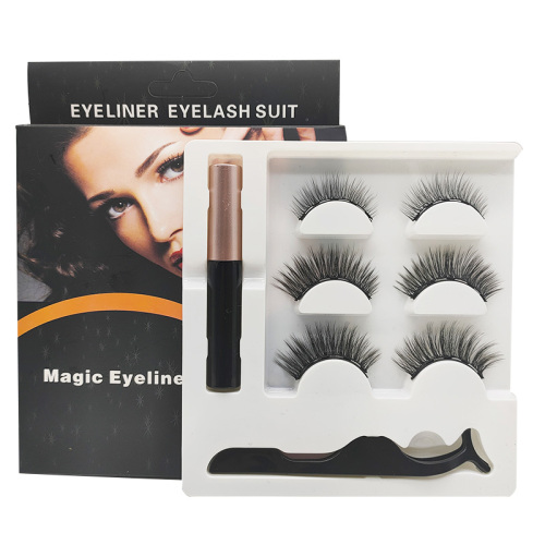 3 pairs of magnet eyelashes