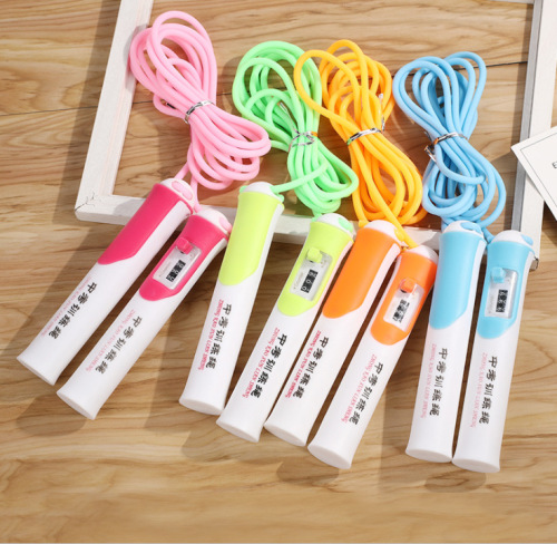 factory direct sales student senior high school entrance examination professional training candy color frosted rope skipping automatic counting adjustable sporting goods