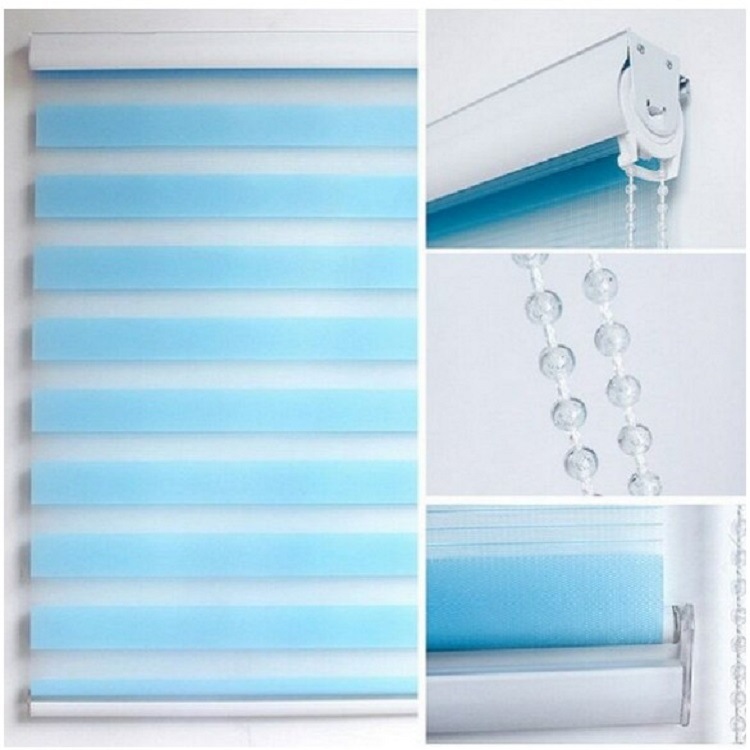 Soft Gauze Curtain Shutter Blinds Finished Bedroom Electric Manual Shading Double-Layer Bathroom Wat