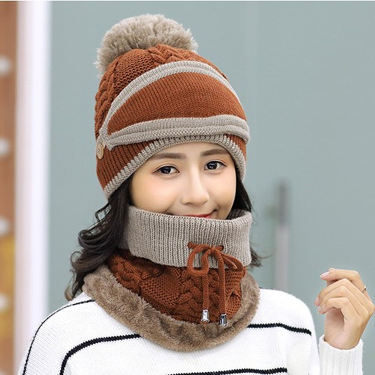 Hat Female Winter Warm Wool Hat Sweet Cute Lady Hat Winter C...