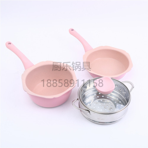 Stockpot Multi-Functional Baby Food Pot Baby Porridge Milk Pot Frying Pan Medical Stone Integrated Non-Stick Pan