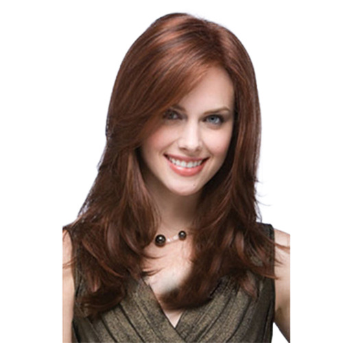 amazon european and american wig female wig mid-length long hair direct sales ladies wig