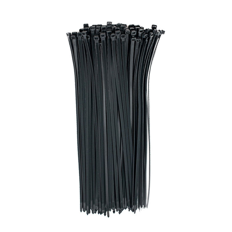 Cable Zipper Cable Tie Heavy 20.35cm50 Pound Tensile Strength Black Nylon Cable Tie Winding UV Prote
