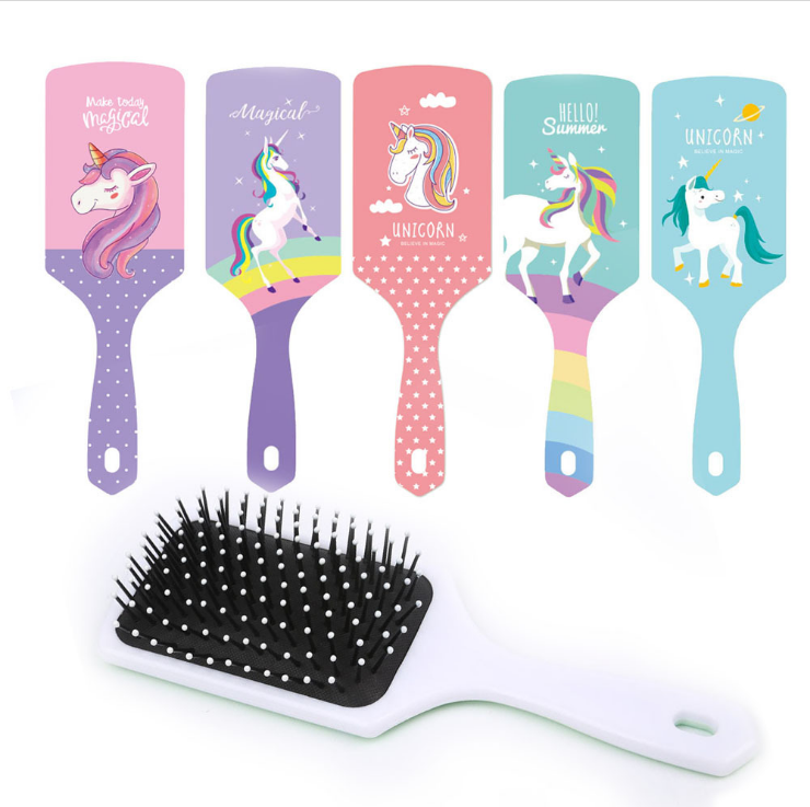Cross-Border Supply ABS Airbag Plastic Hair Comb Color Multi-Functional Hairdressing Comb Logo Custo