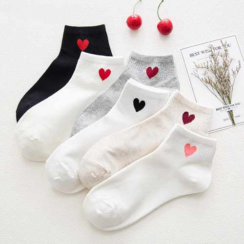 factory direct sales japanese and korean love women‘s socks spring and summer cotton socks female zhuji socks spot wholesale
