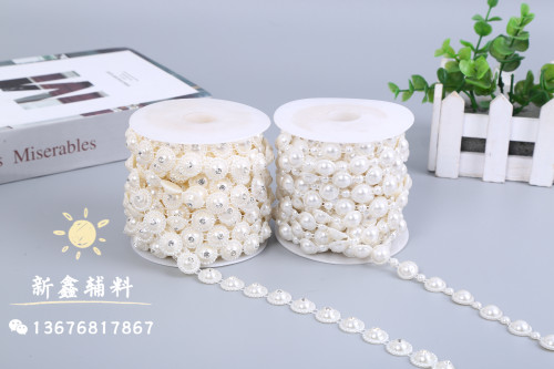 wedding dress home textile gift packaging women‘s clothing diamond decorations accessories pearl pattern thread drill