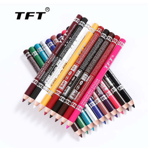 TFT Cross-Border 19 Colors New Eyeliner Waterproof Lip Liner Eyebrow Pencil Easy to Color Not Smudge Factory Wholesale Direct Sales