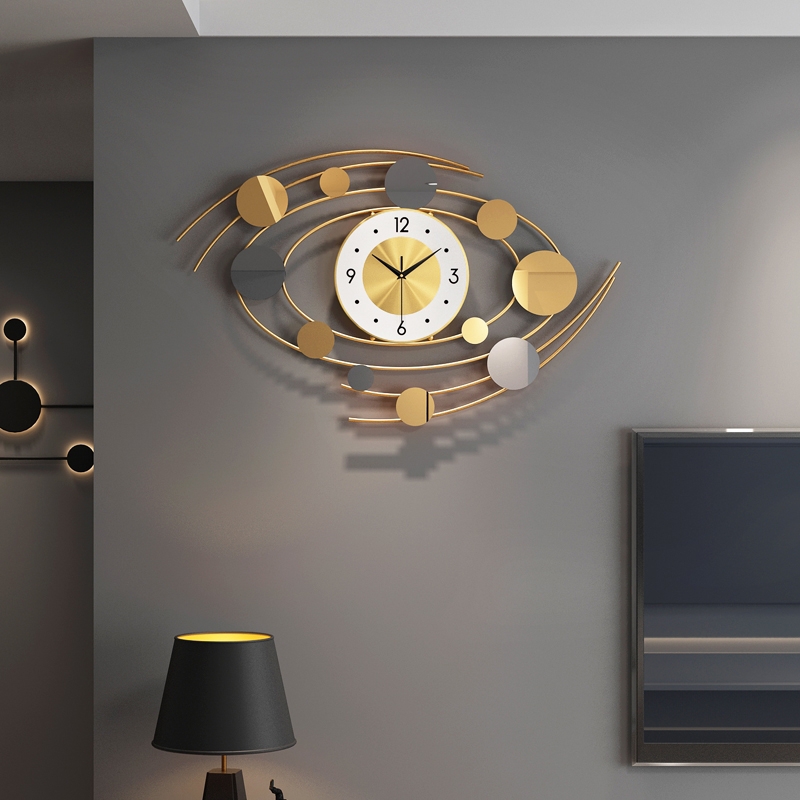 Clock hanging clock living room creative modern simple household clock Nordic Light luxury wall hanging personalized fas