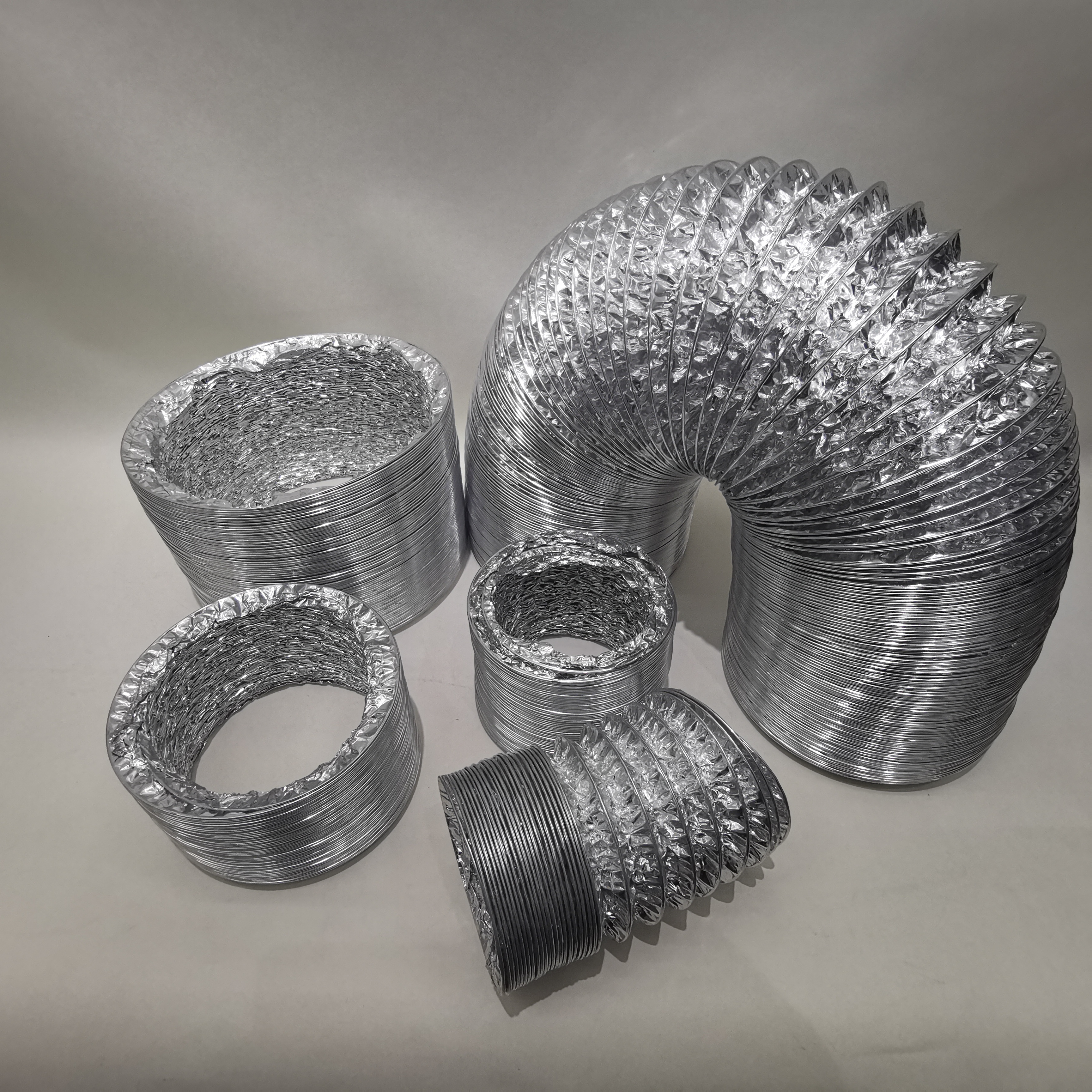 厂家直销订做铝箔管伸缩软风机管油烟机通风管能喷字符风管排烟管