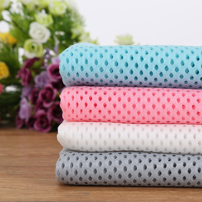 Double-Sided Perforated Sandwich Three-Layer Mesh Cloth 3D Baby Outdoor Supplies Clothing Fabric Proofing Custom Dyeing