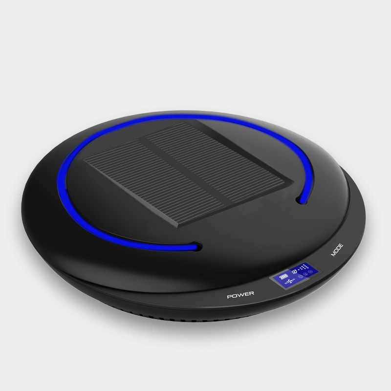 Solar Anion Car Air Purifier Formaldehyde Removal Odor Sterilization with Display Screen Detection F