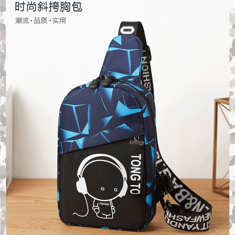 Cycling Crossbody Bag Men's and Women's Outdoor Mobile Phone Bag 2020 New Luminous Chest B