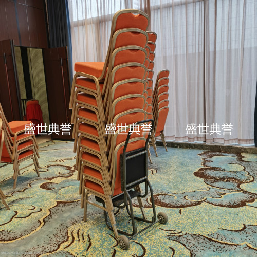 shanghai international hotel banquet hall folding chair trolley conference chair transport vehicle dining chair transport vehicle pull chair car