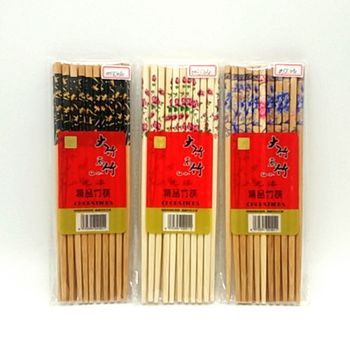 sunshine department store 24cm craft printing chopsticks household chopsticks bamboo chopsticks