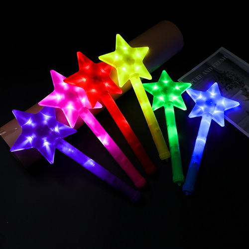 Large Five-Pointed Star Glow Stick Light Stick Star Stick Luminous Cheer Concert Performance Activity Party Supplies