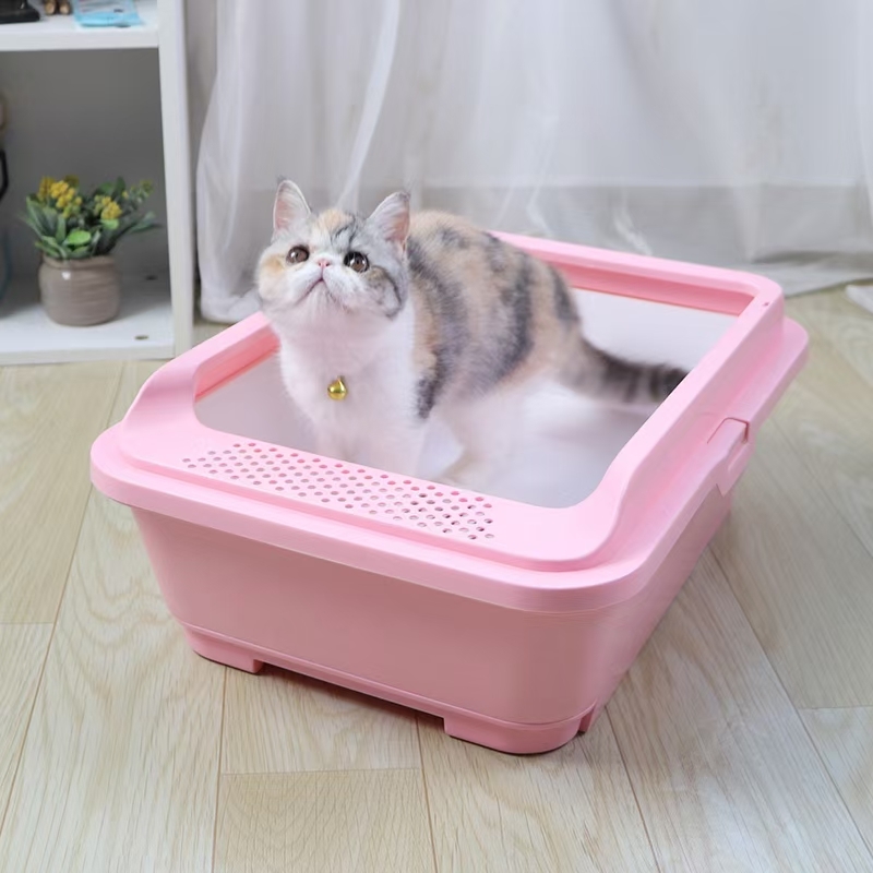 Pull-out Cat Litter Box, Double-Layer Semi-Enclosed Pull-out Cat Litter Box, Double-Layer Semi-Enclo