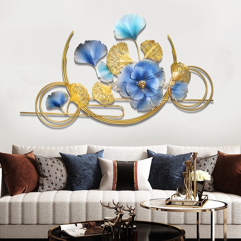 Wall decoration pendant living room creative light luxury European wrought iron Nordic sofa background wall decoration b